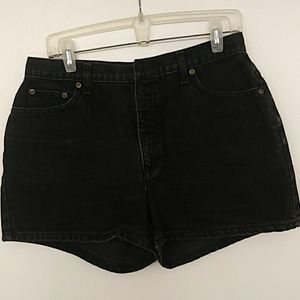 Newport News Black colored denim shorts